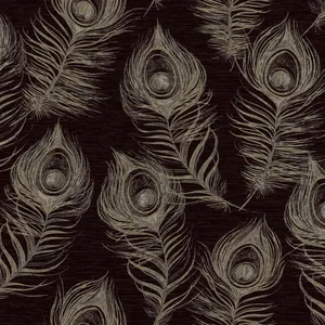 Candice Olson Regal Peacock wallpaper, color Black, SKU EV3942