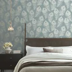 Candice Olson Regal Peacock - Dark Teal Wallpaper | Buy Online Candice Olson Regal Peacock wallpaper, color Dark Teal, SKU EV3943