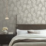 Candice Olson Regal Peacock - Mink Wallpaper | Buy Online Candice Olson Regal Peacock wallpaper, color Mink, SKU EV3941