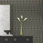 Candice Olson Terrace - Char Wallpaper | Buy Online Candice Olson Terrace wallpaper, color Char, SKU CN2142