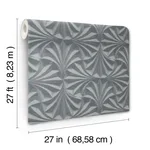 Candice Olson Sculpted wallpaper, color Charcoal, SKU NT6127
