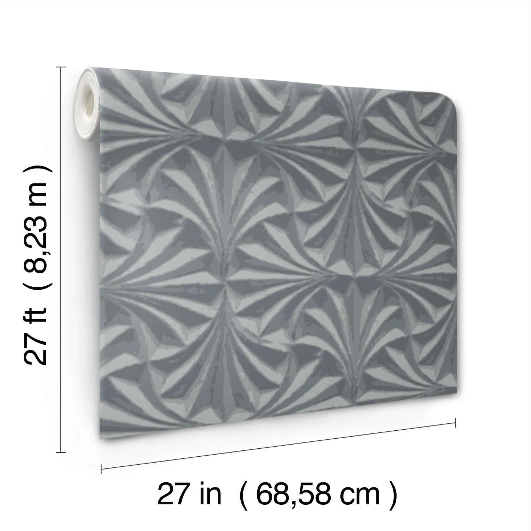 Candice Olson Sculpted wallpaper, color Charcoal, SKU NT6127