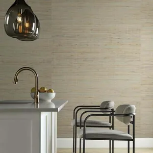 Candice Olson Jute wallpaper, color Silver & Beige Metallic, SKU CO2090