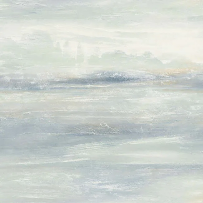 Candice Olson Soothing Mists Scenic wallpaper, color Blue Oasis, SKU EV3988
