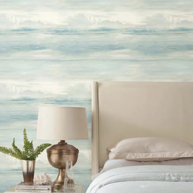 Candice Olson Soothing Mists Scenic wallpaper, color Blue, SKU SO2434