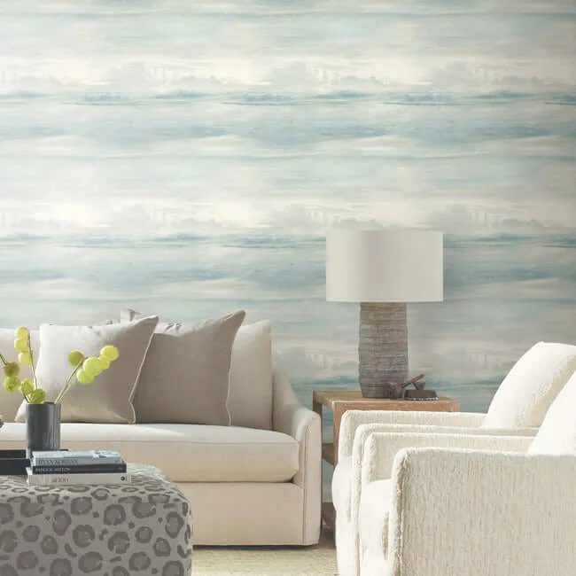 Candice Olson Soothing Mists Scenic wallpaper, color Blue, SKU SO2434