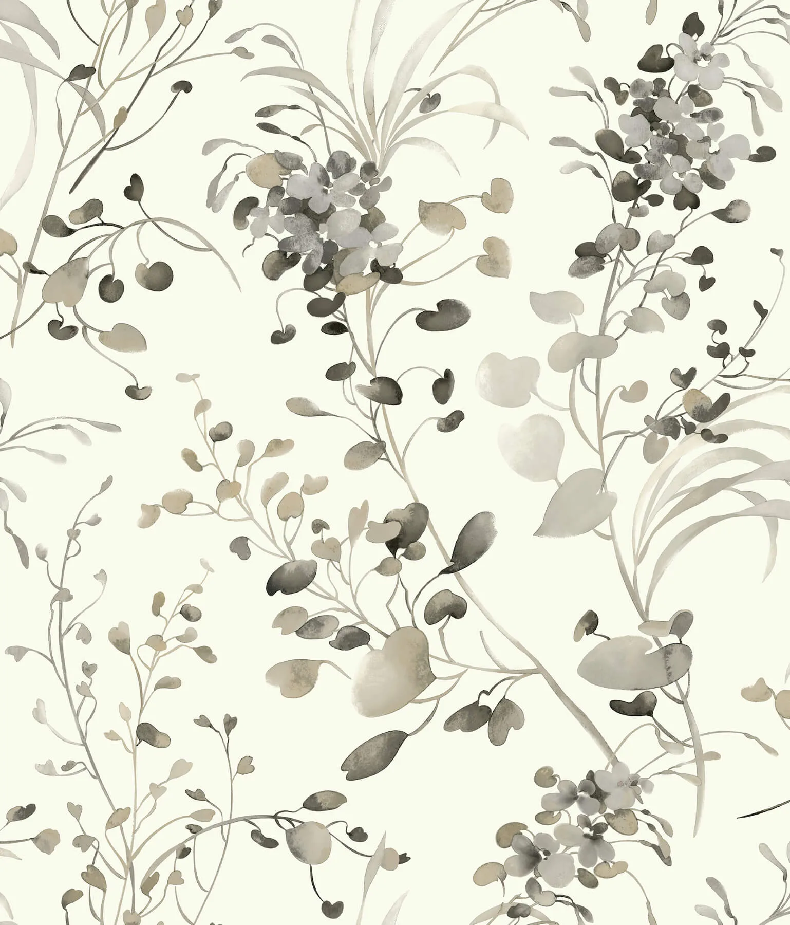 Candice Olson Spring Whispers wallpaper, color Charcoal, SKU DF3342