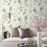 Candice Olson Spring Whispers - Charcoal Wallpaper | Buy Online Candice Olson Spring Whispers wallpaper, color Charcoal, SKU DF3342