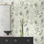 Candice Olson Spring Whispers - Charcoal Wallpaper | Buy Online Candice Olson Spring Whispers wallpaper, color Charcoal, SKU DF3342