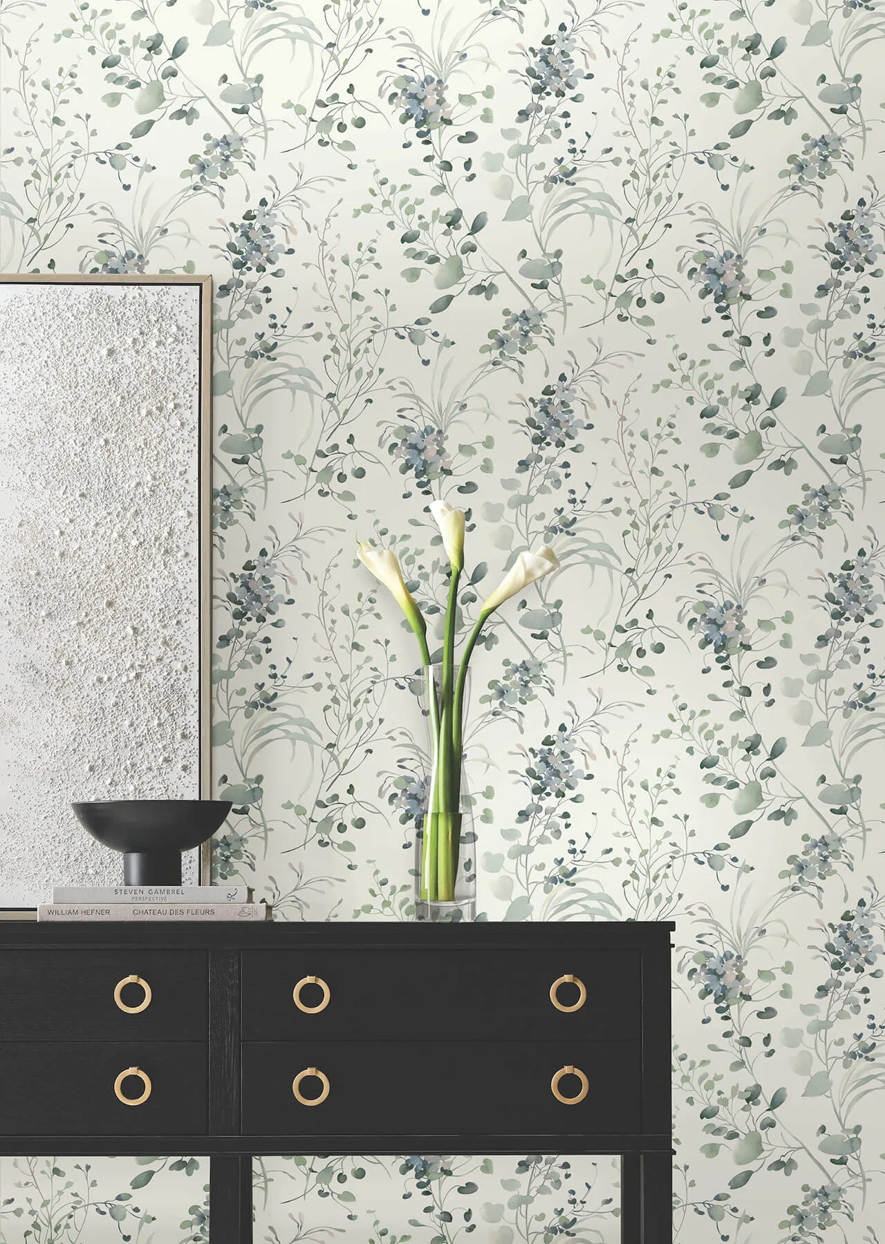 Candice Olson Spring Whispers - Jade Wallpaper | Buy Online Candice Olson Spring Whispers wallpaper, color Jade, SKU DF3341