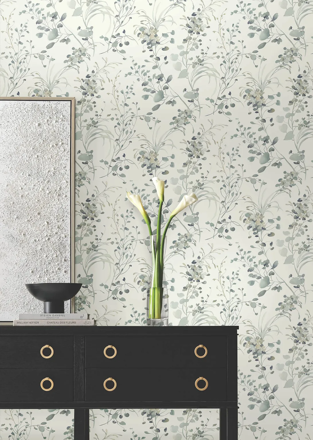 Candice Olson Spring Whispers wallpaper, color Moss, SKU DF3344
