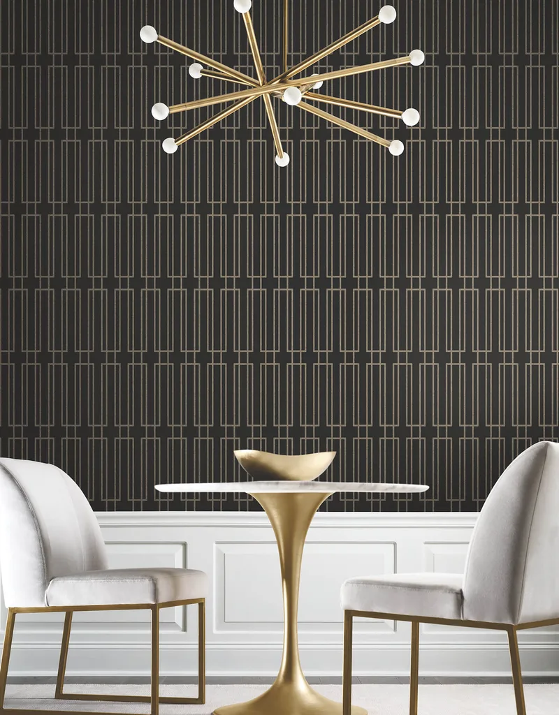 Candice Olson Terrace wallpaper, color Black, SKU DF3328