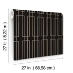 Candice Olson Terrace - Black Wallpaper | Buy Online Candice Olson Terrace wallpaper, color Black, SKU DF3328