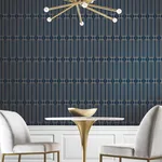 Candice Olson Terrace - Navy Wallpaper | Buy Online Candice Olson Terrace wallpaper, color Navy, SKU DF3329