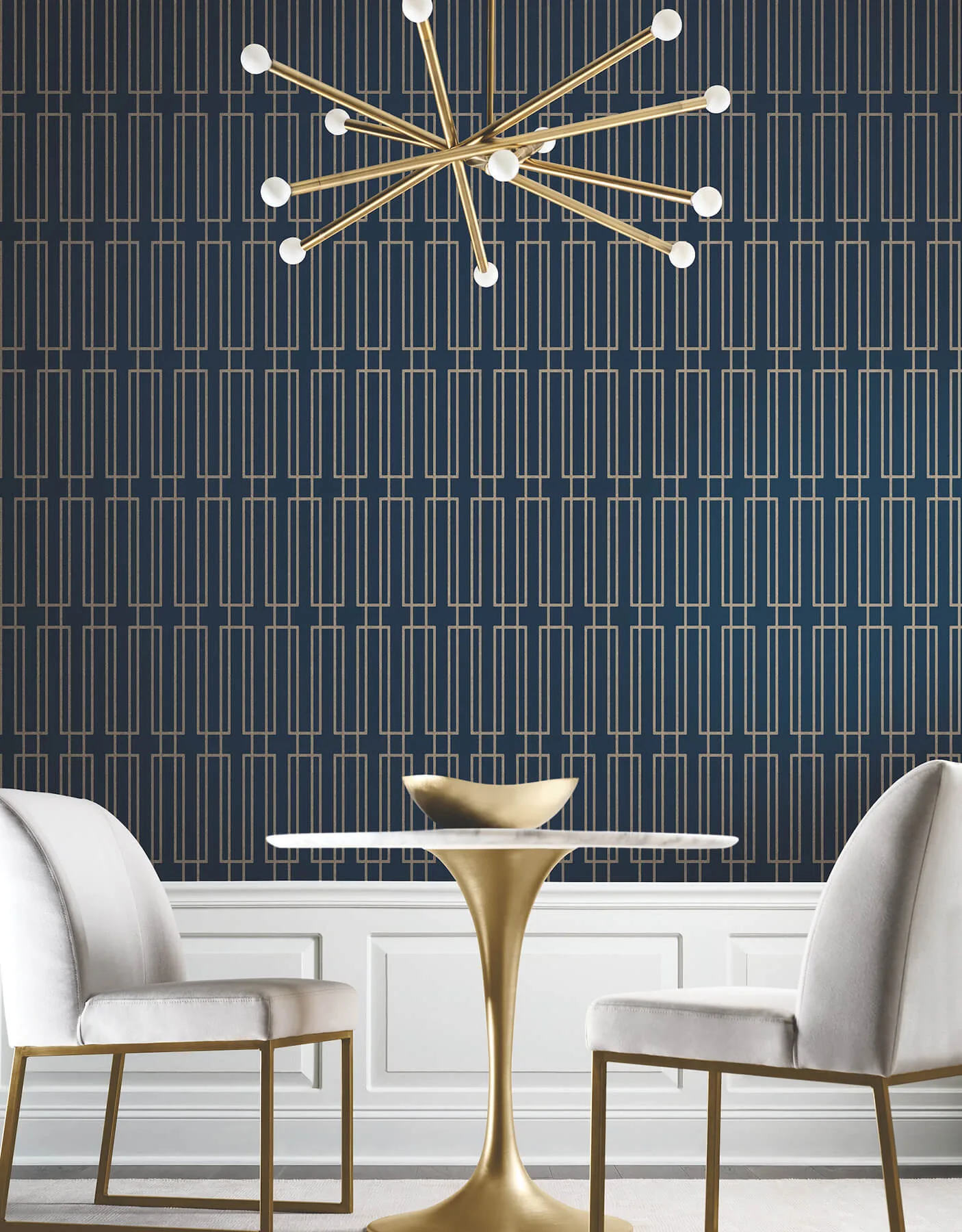 Candice Olson Terrace wallpaper, color Navy, SKU DF3329