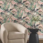 Candice Olson Tropical wallpaper, color Coral, SKU NT6132