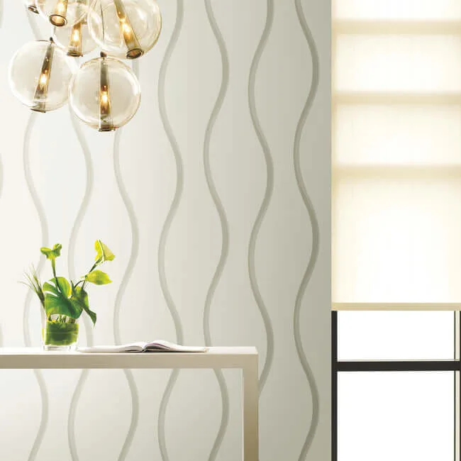 Candice Olson Unfurl wallpaper, color White, SKU DT5114