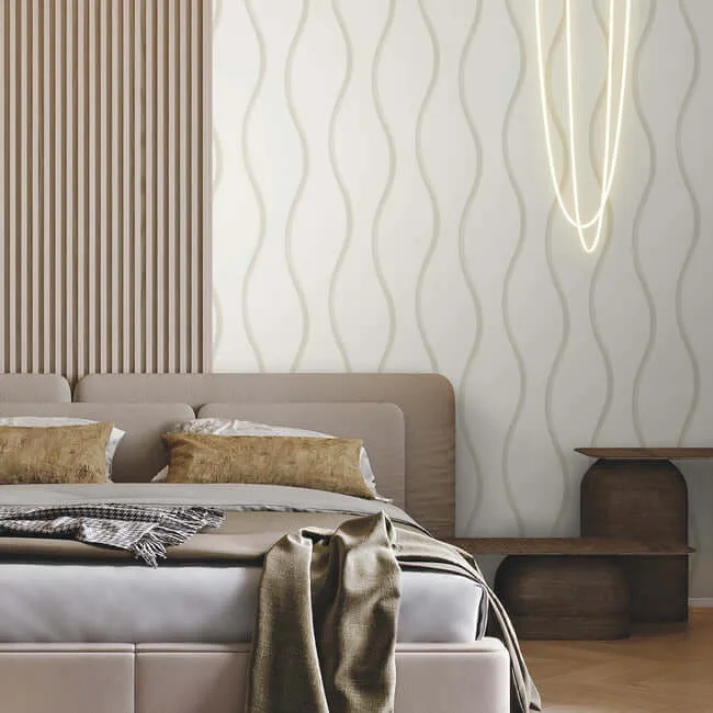 Candice Olson Unfurl wallpaper, color White, SKU DT5114