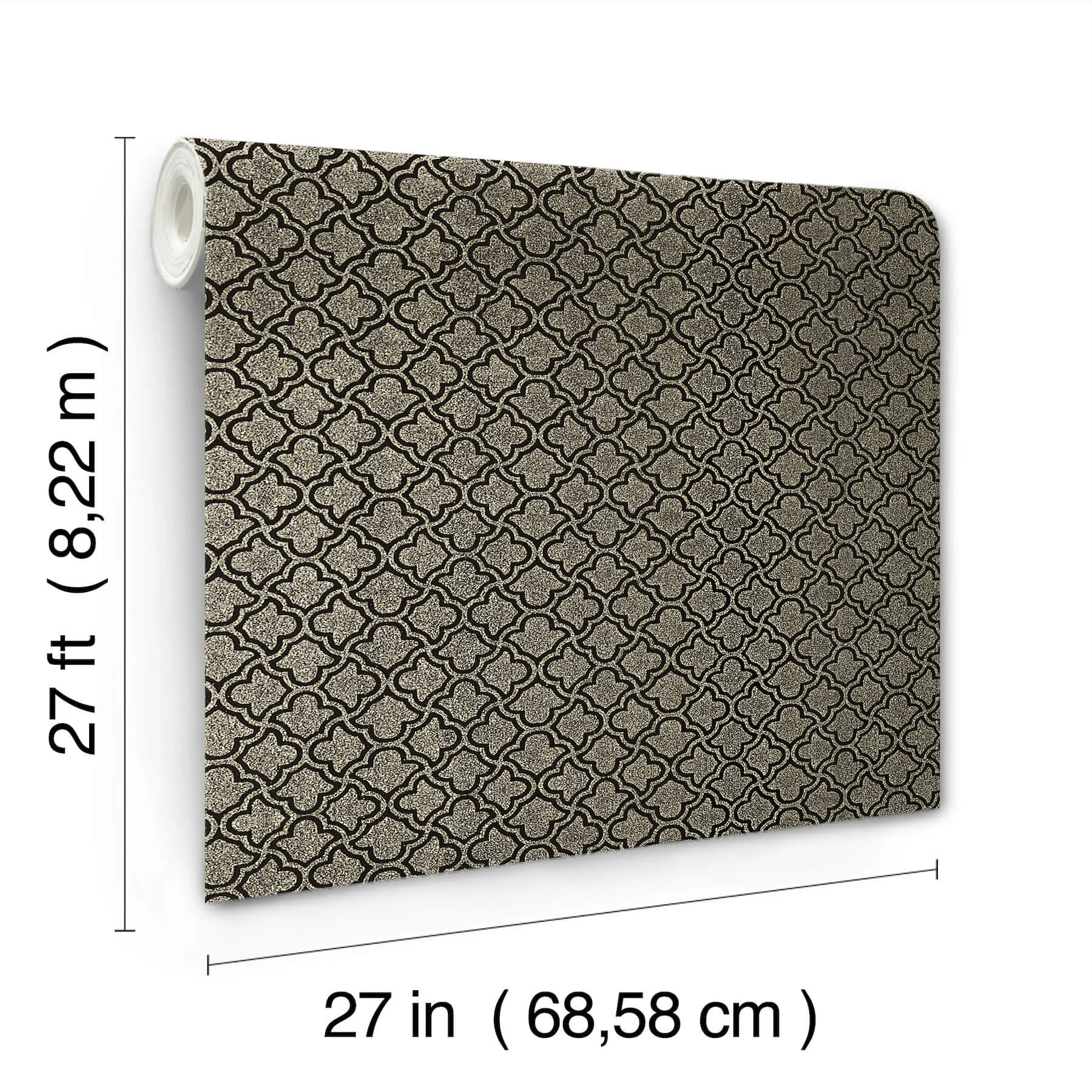 Candice Olson Uptown Glam wallpaper, color Black & Gold, SKU DF3336