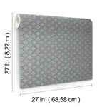 Candice Olson Uptown Glam wallpaper, color Charcoal, SKU DF3338
