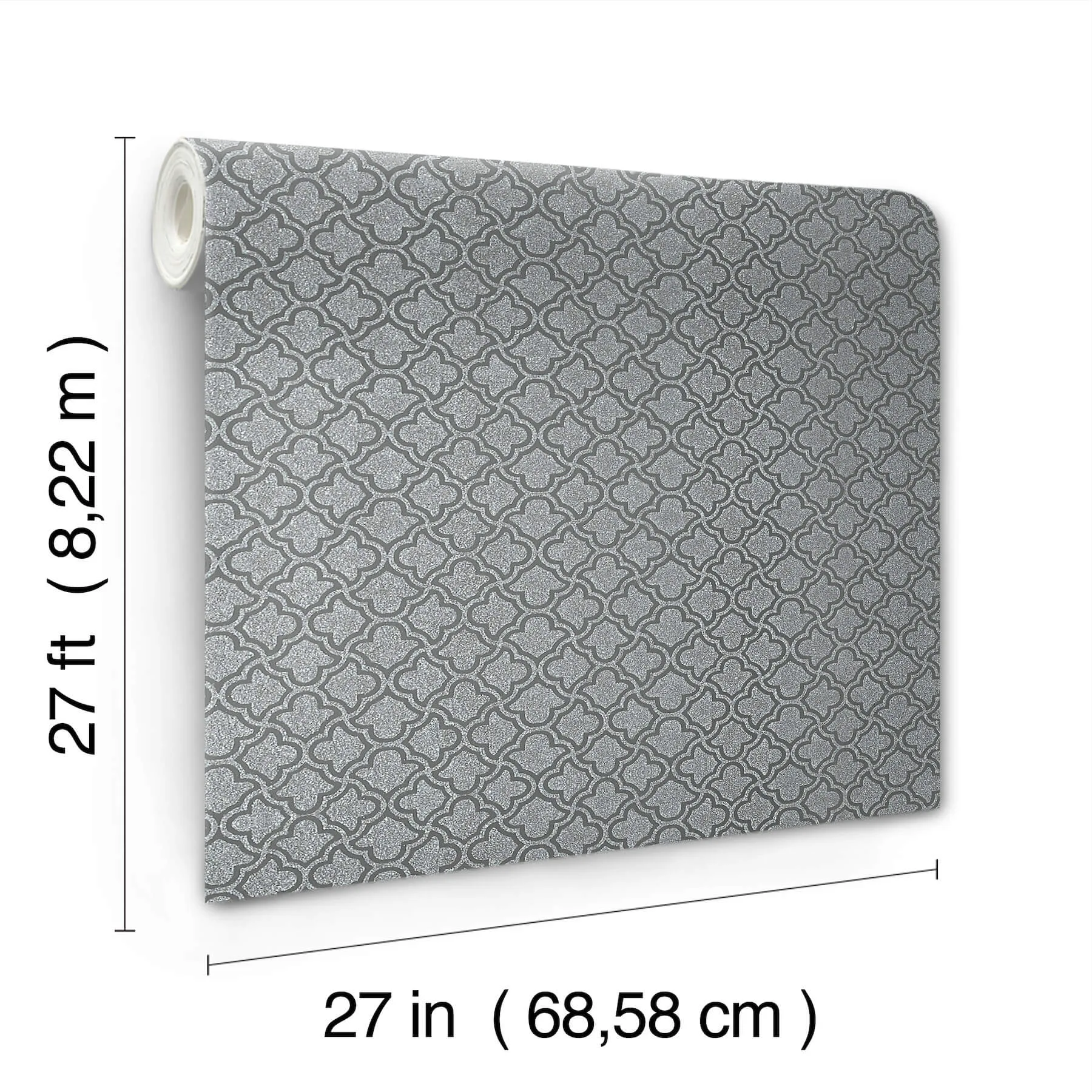 Candice Olson Uptown Glam wallpaper, color Charcoal, SKU DF3338