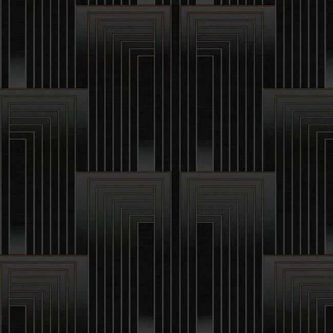 Candice Olson Vanishing wallpaper, color Black & Copper, SKU DT5072