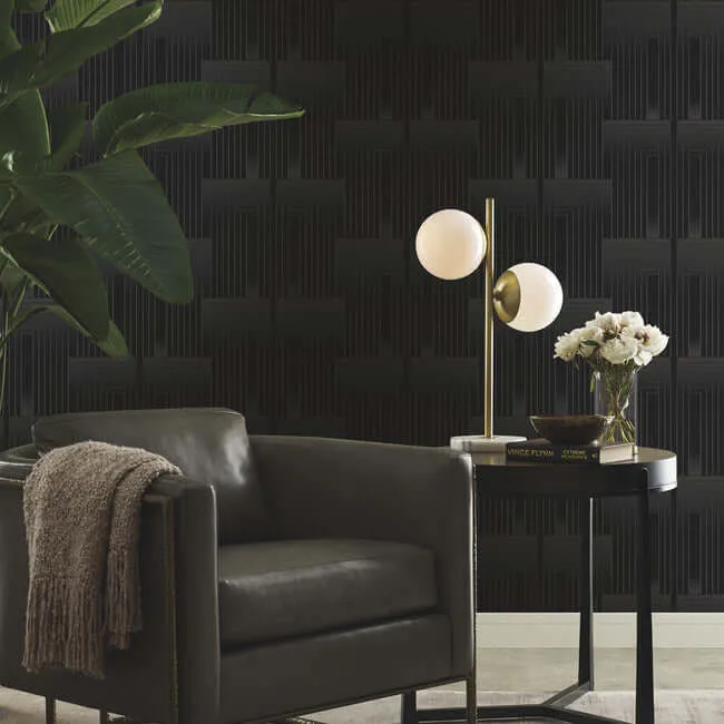 Candice Olson Vanishing - Black & Copper Wallpaper | Buy Online Candice Olson Vanishing wallpaper, color Black & Copper, SKU DT5072