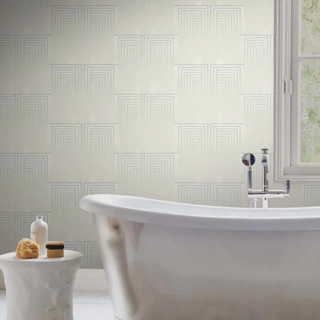 Candice Olson Vanishing - Dusty Blue & Silver Wallpaper | Buy Online Candice Olson Vanishing wallpaper, color Dusty Blue & Silver, SKU DT5074