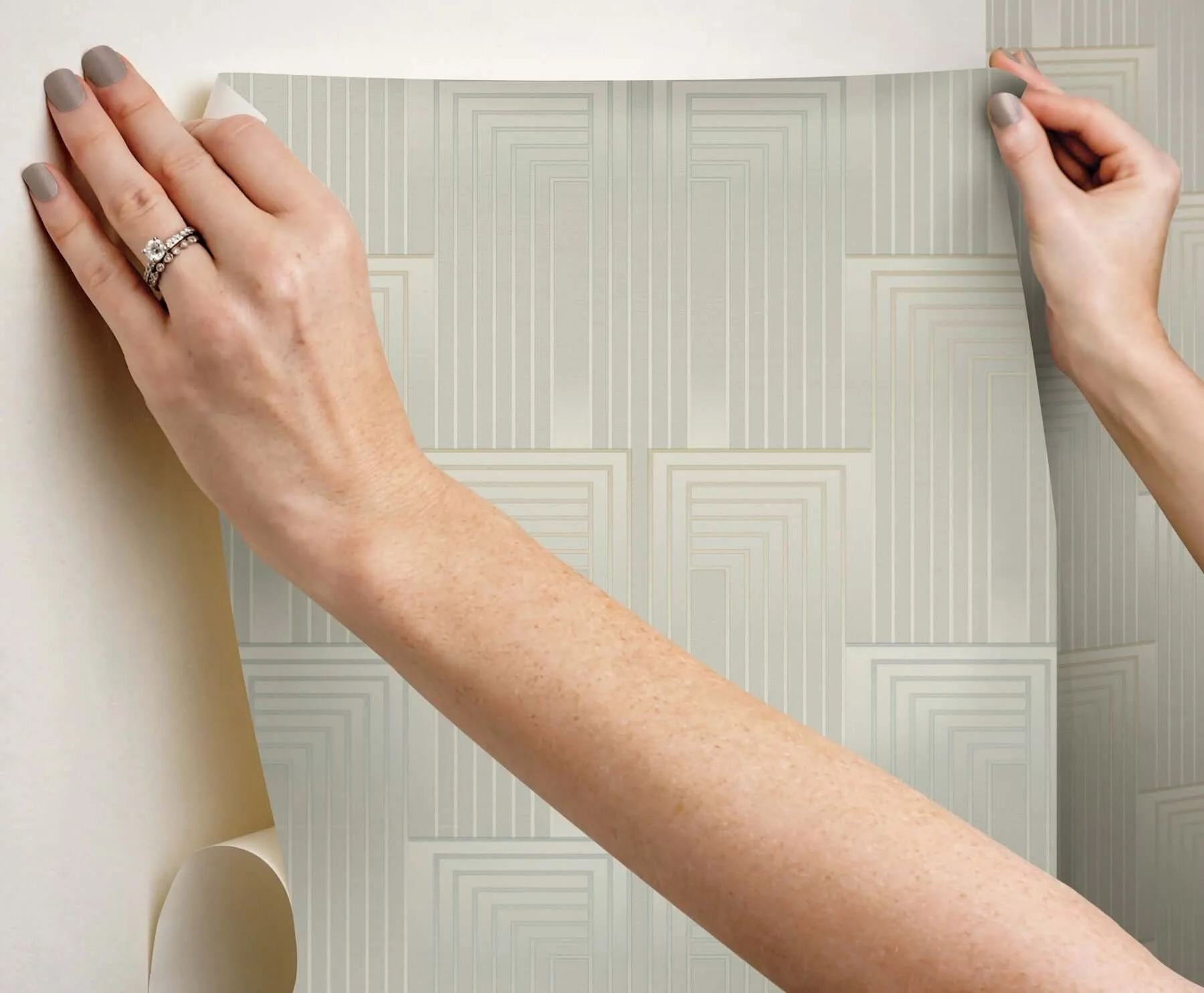 Candice Olson Vanishing wallpaper, color Taupe & Pearl, SKU PSW1606RL