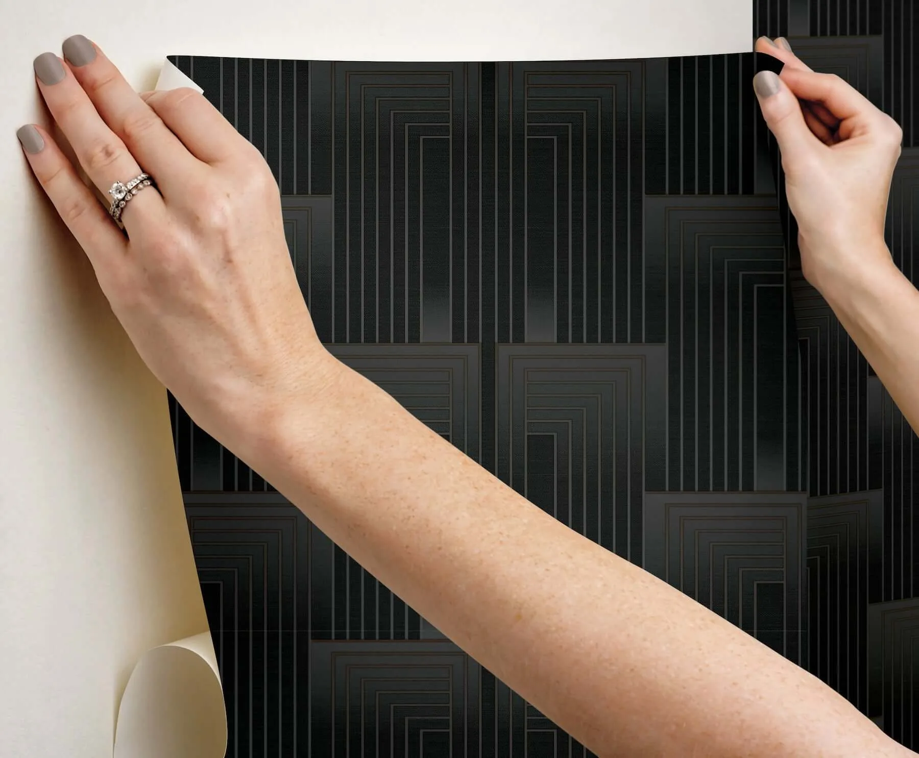 Candice Olson Vanishing - Black & Copper Wallpaper | Buy Online Candice Olson Vanishing wallpaper, color Black & Copper, SKU PSW1607RL