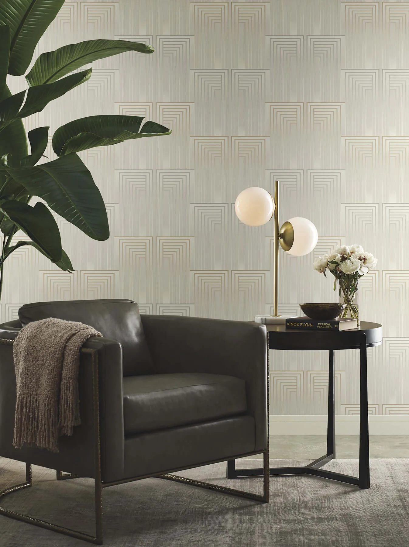 Candice Olson Vanishing - Silver & Gold Wallpaper | Buy Online Candice Olson Vanishing wallpaper, color Silver & Gold, SKU PSW1608RL