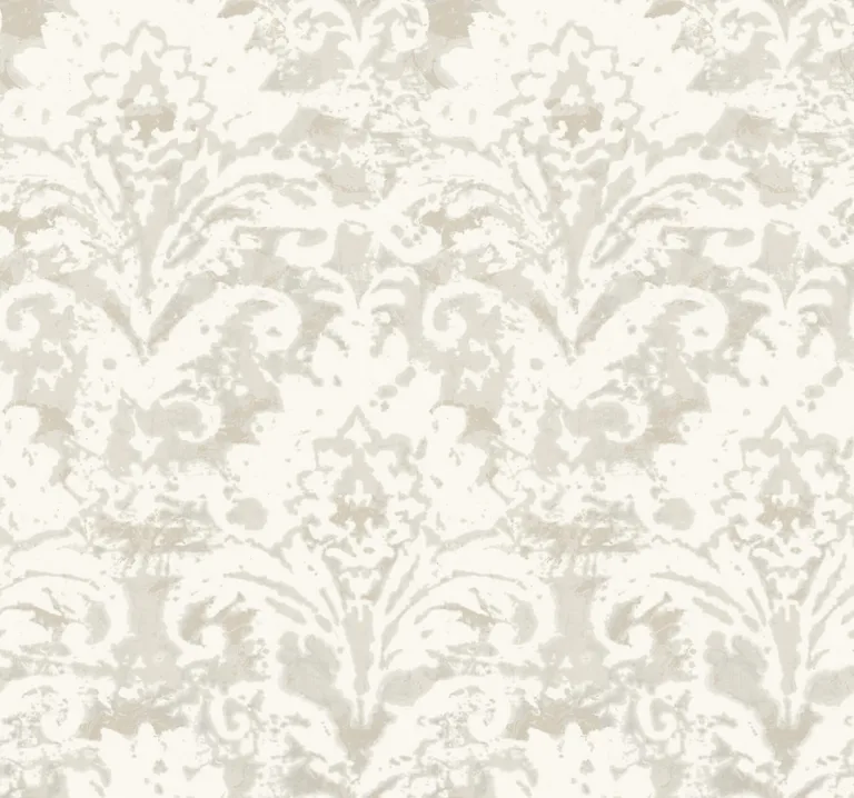 Candice Olson Velvet Crush Damask wallpaper, color Cream & Pearl, SKU DF3334