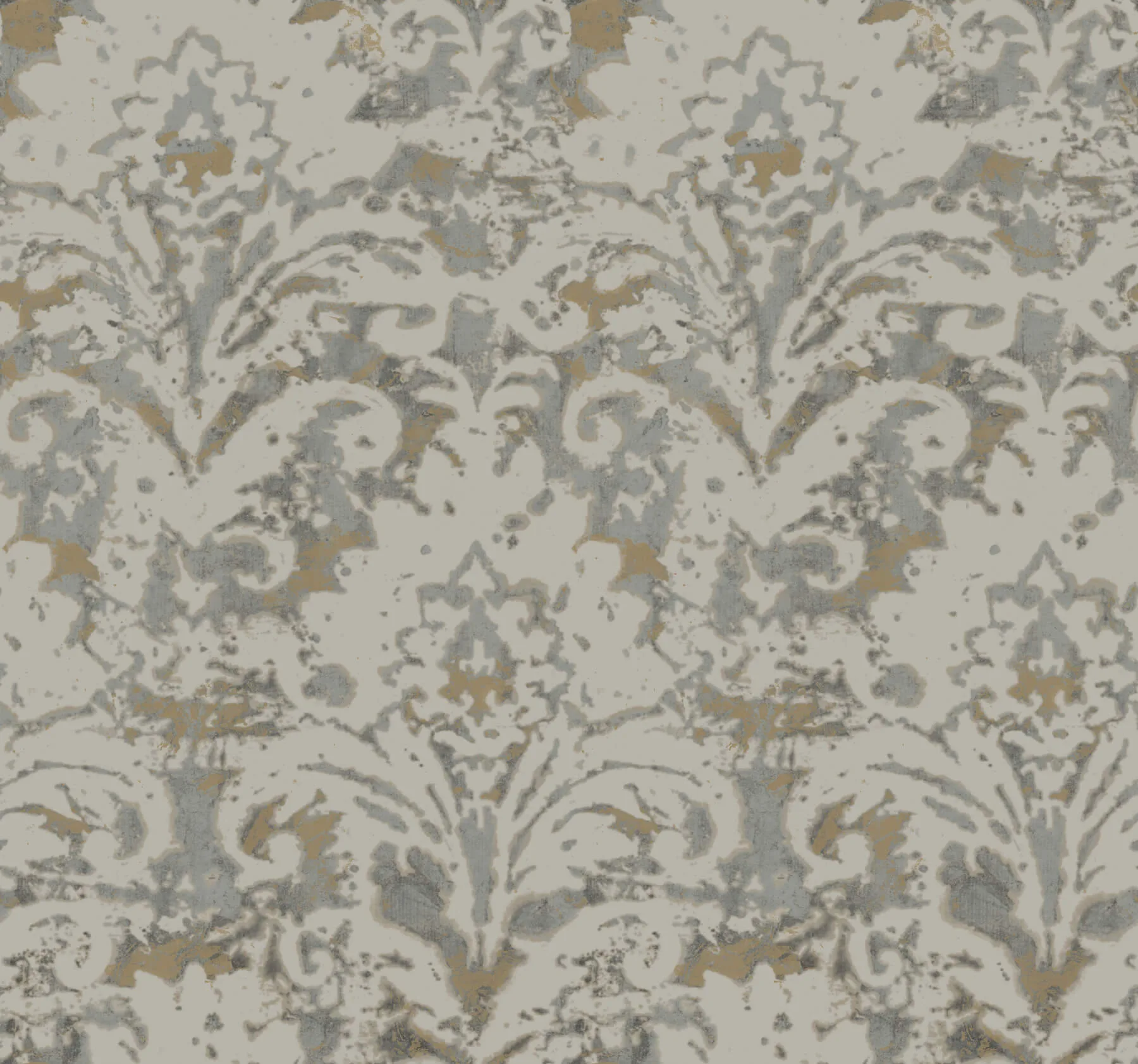 Candice Olson Velvet Crush Damask wallpaper, color Taupe & Gold, SKU DF3331