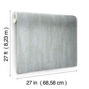 Candice Olson Willow Glow wallpaper, color Smokey Blue, SKU DT5063