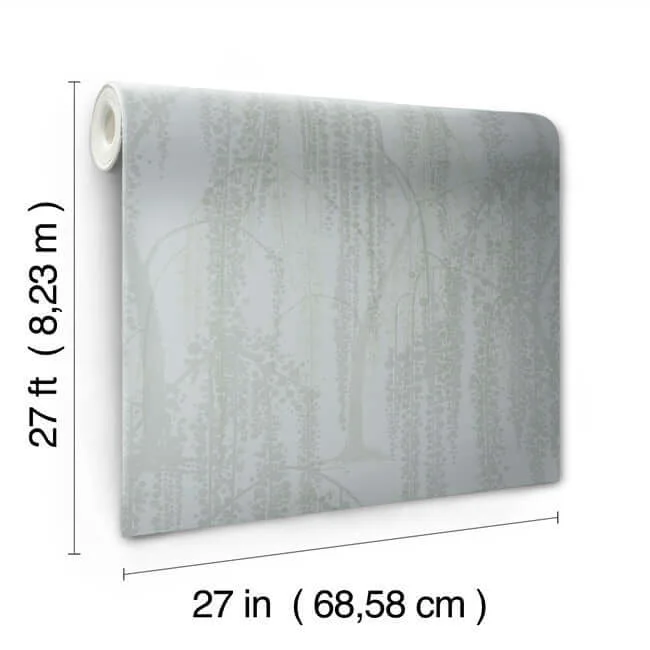 Candice Olson Willow Glow wallpaper, color Smokey Blue, SKU DT5063