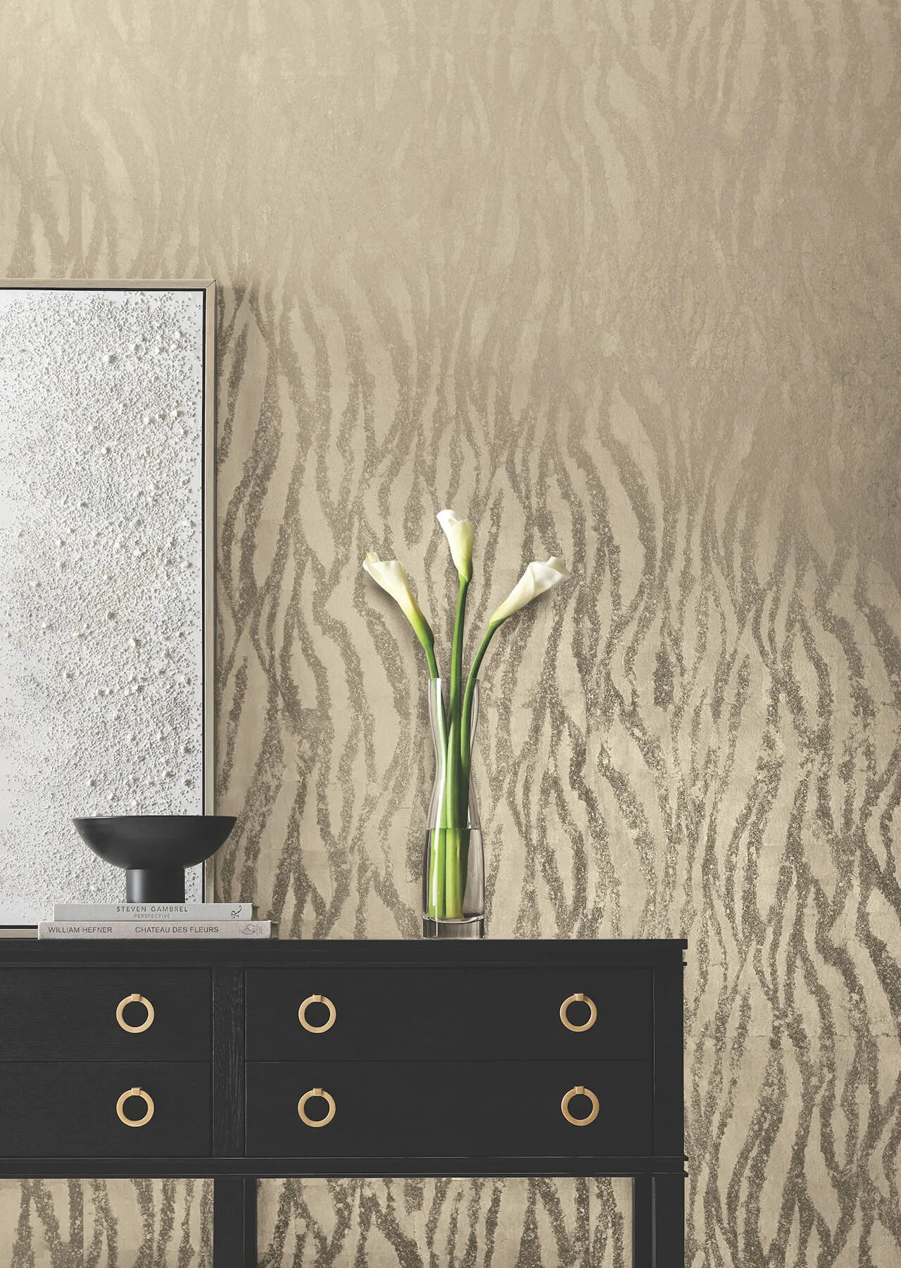 Candice Olson Zebra Chic - Glint Wallpaper | Buy Online Candice Olson Zebra Chic wallpaper, color Glint, SKU DF3393