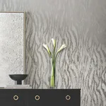 Candice Olson Zebra Chic - Silver Wallpaper | Buy Online Candice Olson Zebra Chic wallpaper, color Silver, SKU DF3392