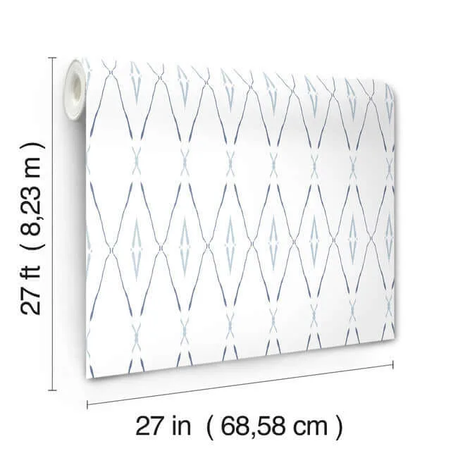 Carol Benson-Cobb Artifact Silhouettes wallpaper, color Indigo, SKU CC1284