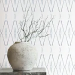 Carol Benson-Cobb Artifact Silhouettes wallpaper, color Indigo, SKU CC1284