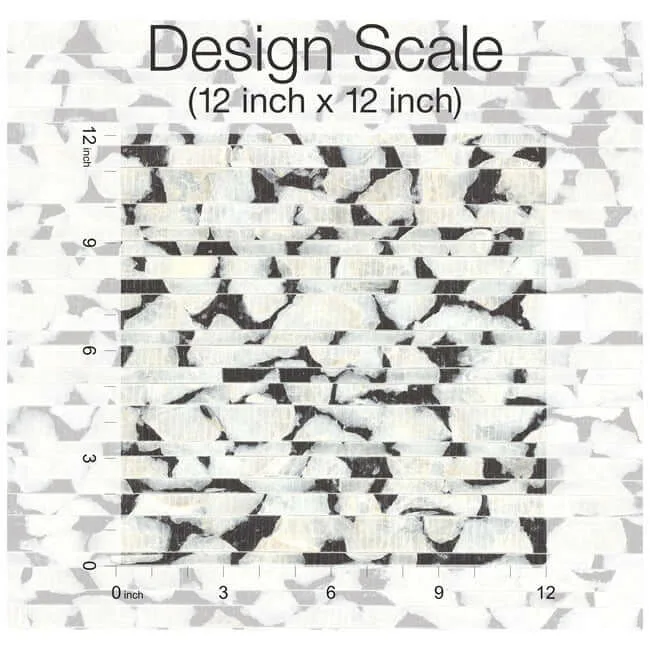 Carol Benson-Cobb Capiz Offering wallpaper, color Black & White, SKU CC1201