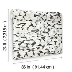 Carol Benson-Cobb Capiz Offering wallpaper, color Black & White, SKU CC1201