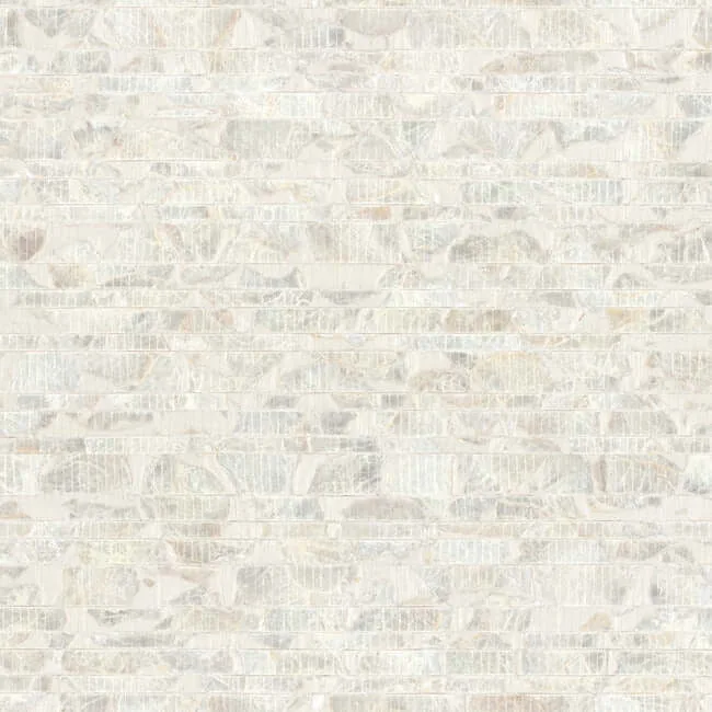 Carol Benson-Cobb Capiz Offering wallpaper, color White Pearl, SKU CC1202