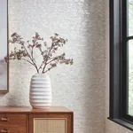 Carol Benson-Cobb Capiz Offering - White Pearl Wallpaper | Buy Online Carol Benson-Cobb Capiz Offering wallpaper, color White Pearl, SKU CC1202