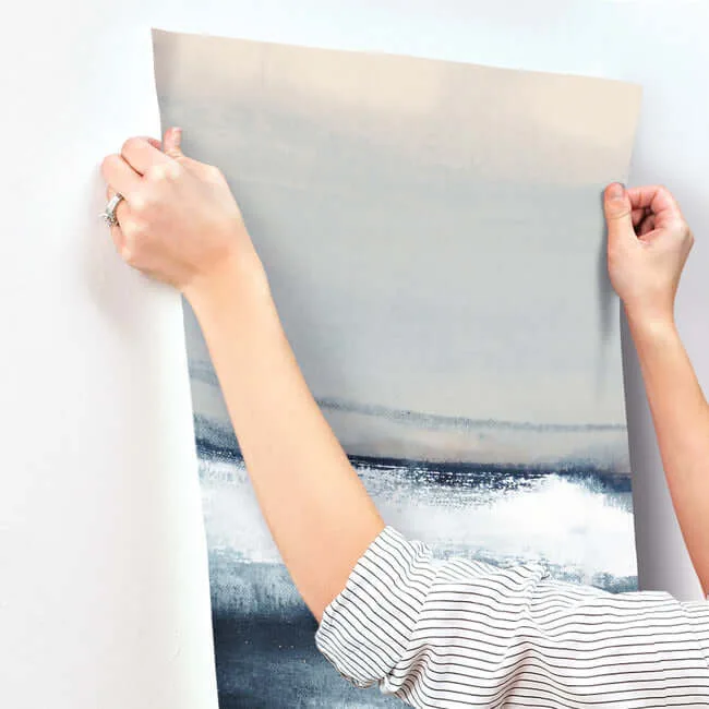 Carol Benson-Cobb Grounded - Navy Wallpaper | Buy Online Carol Benson-Cobb Grounded wallpaper, color Navy, SKU CB1135M