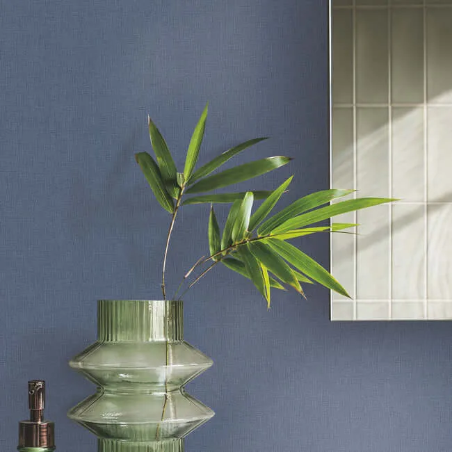 Carol Benson-Cobb Gypsy Weave wallpaper, color Indigo, SKU DA3580N