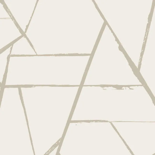Carol Benson-Cobb Intersect wallpaper, color Beige Metallic, SKU CC1293