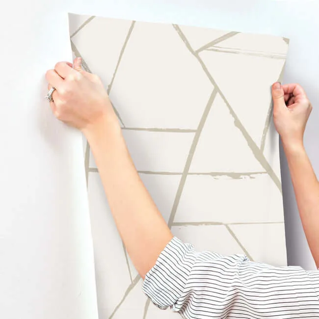 Carol Benson-Cobb Intersect - Beige Metallic Wallpaper | Buy Online Carol Benson-Cobb Intersect wallpaper, color Beige Metallic, SKU CC1293