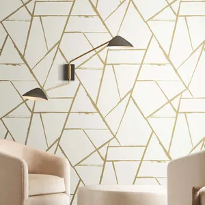 Carol Benson-Cobb Intersect wallpaper, color Gold Metallic, SKU CC1294