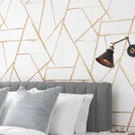 Carol Benson-Cobb Intersect - Gold Metallic Wallpaper | Buy Online Carol Benson-Cobb Intersect wallpaper, color Gold Metallic, SKU CC1294