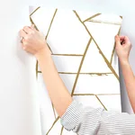 Carol Benson-Cobb Intersect - Gold Metallic Wallpaper | Buy Online Carol Benson-Cobb Intersect wallpaper, color Gold Metallic, SKU CC1294